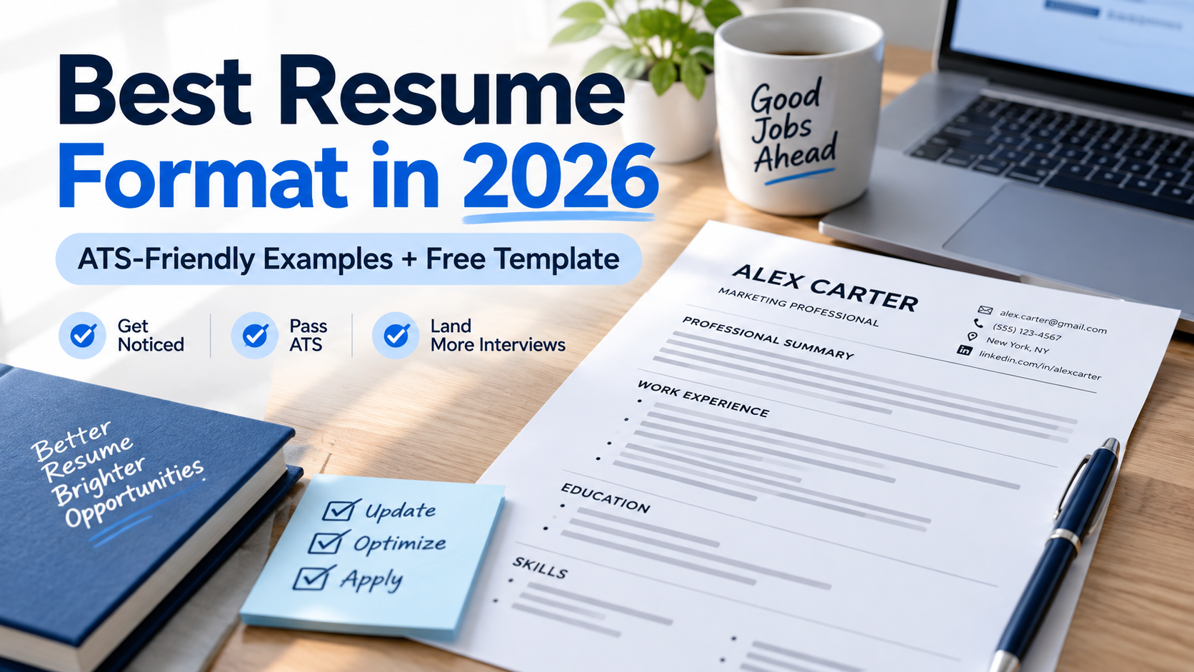 Best Resume Format in 2026: ATS-Friendly Examples + Free Template