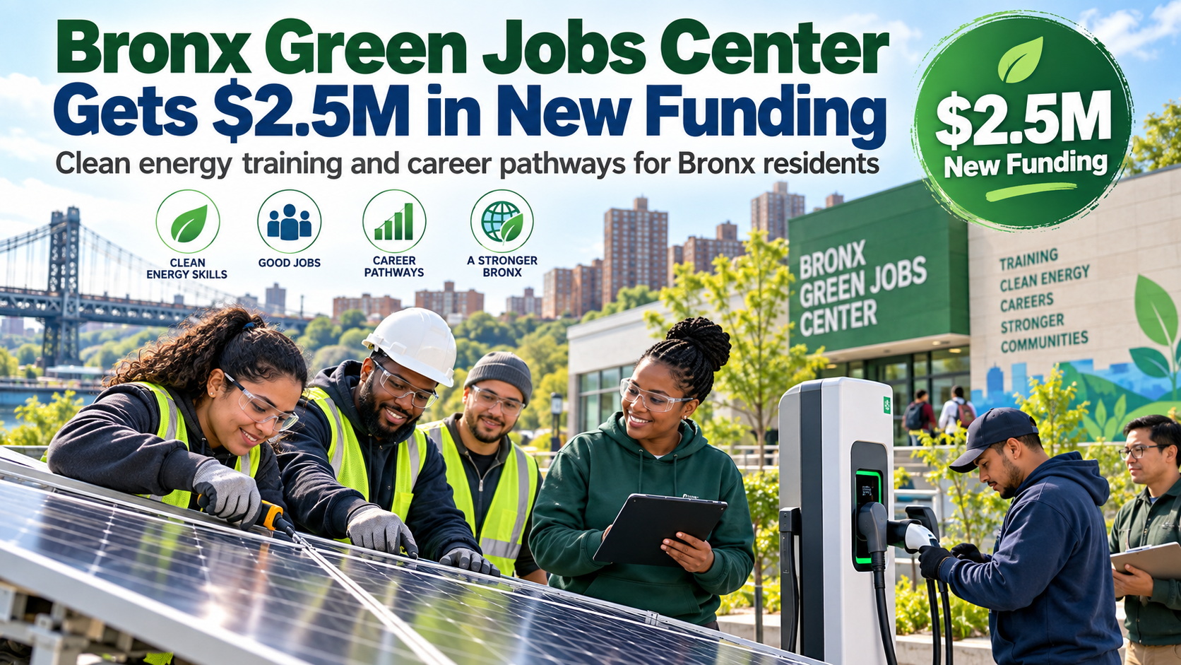 Bronx Green Jobs Center Gets $2.5M Boost for Clean Energy Training and Jobs