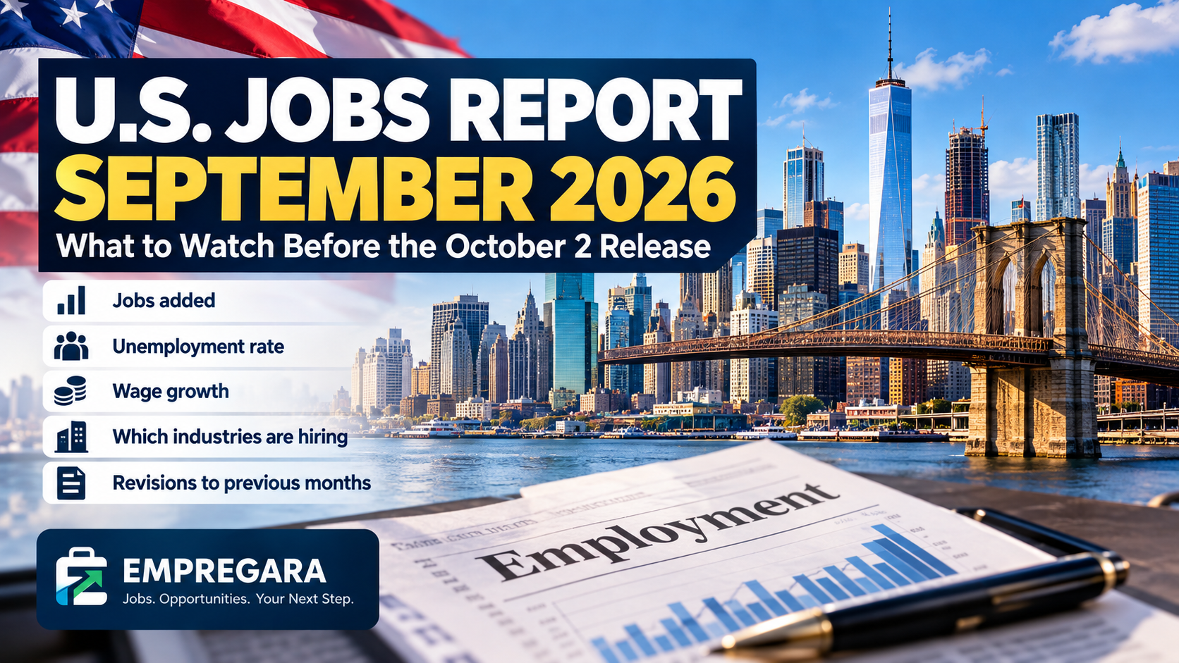 U.S. Jobs Report for September 2026: What to Watch Before Friday’s Release